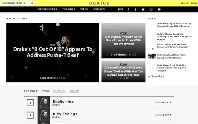 genius.com in 2018