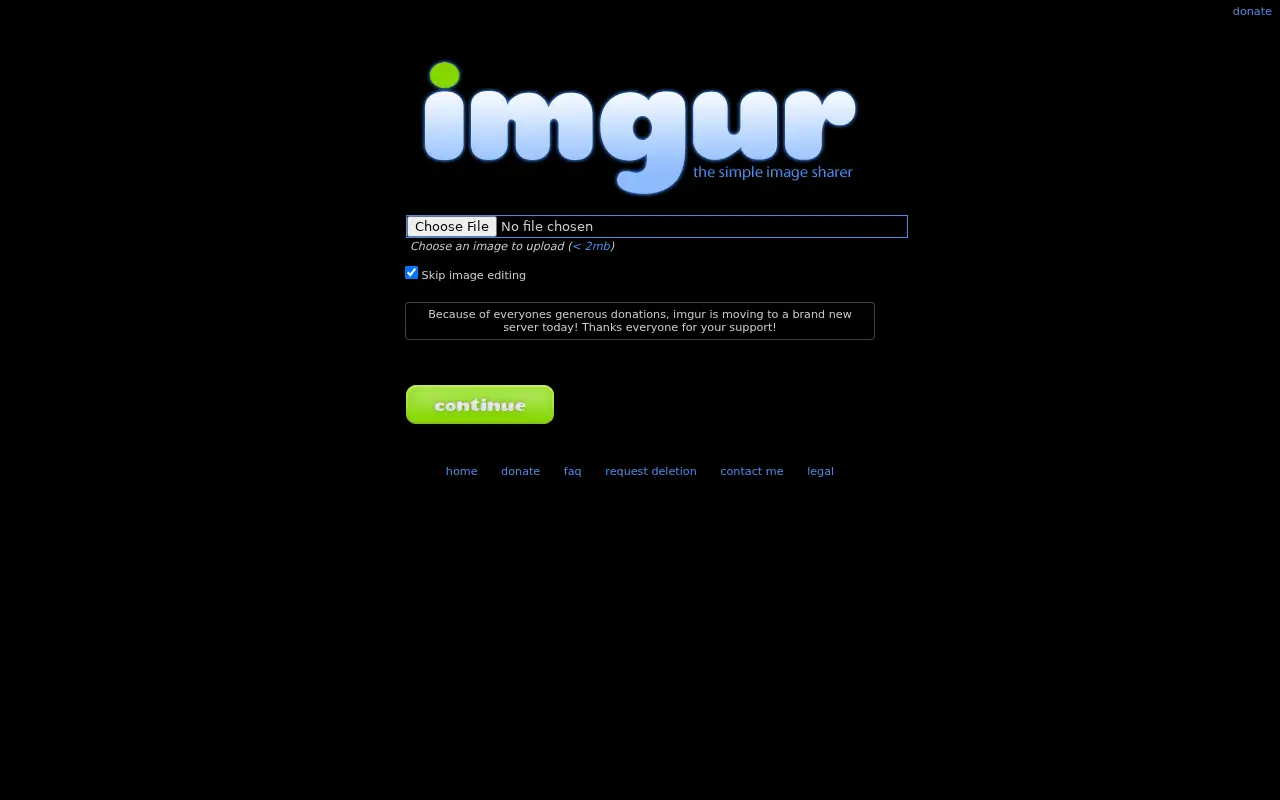 imgur.com in 2009