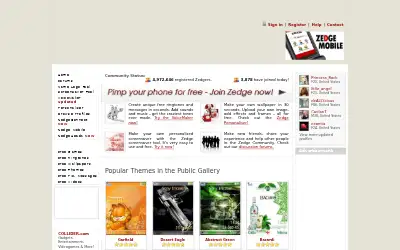 zedge.net in 2007