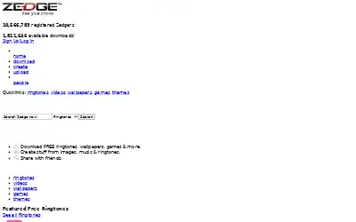 zedge.net in 2008