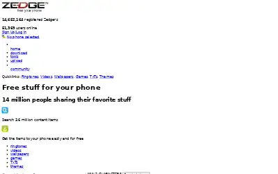 zedge.net in 2009
