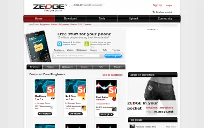 zedge.net in 2010