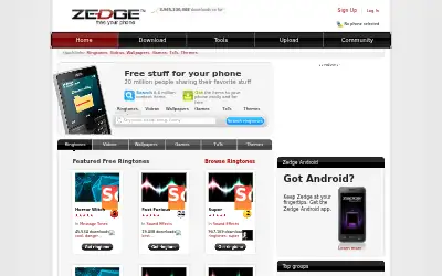 zedge.net in 2011