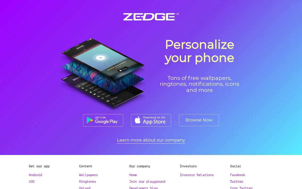 zedge.net in 2018
