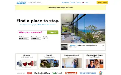 airbnb.com in 2010