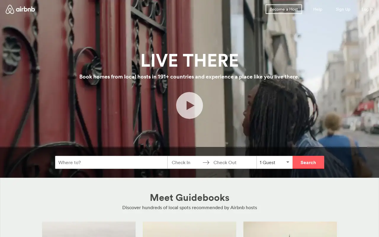 airbnb.com on July 1, 2016