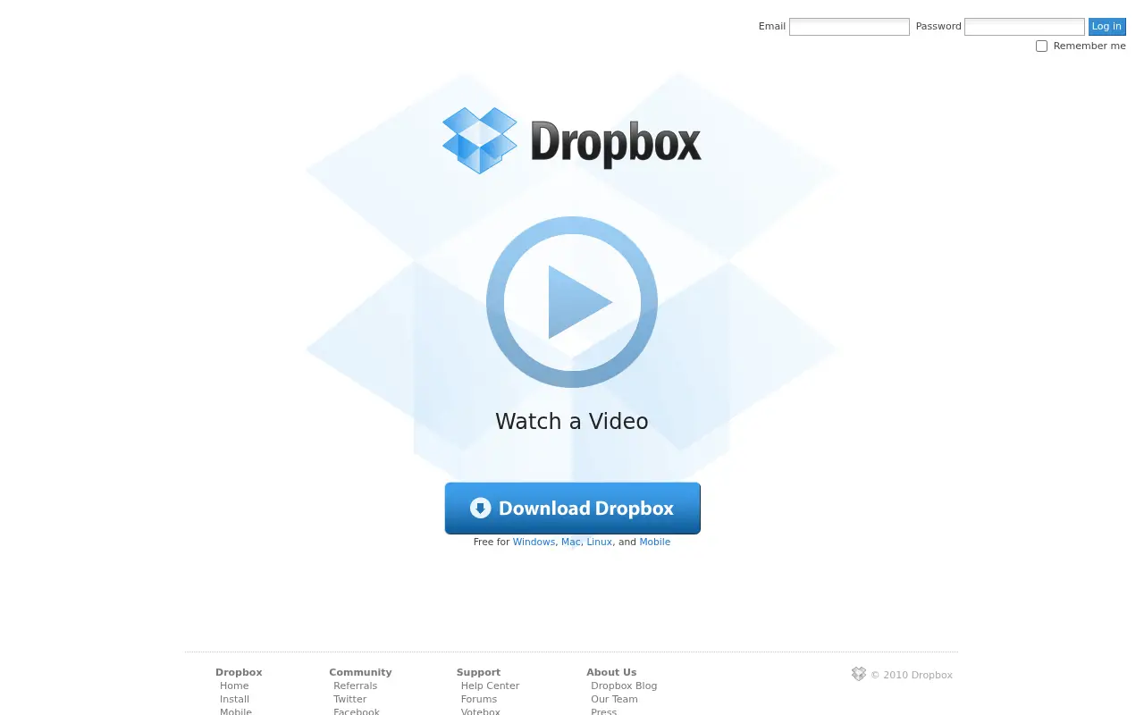 dropbox.com on July 1, 2010