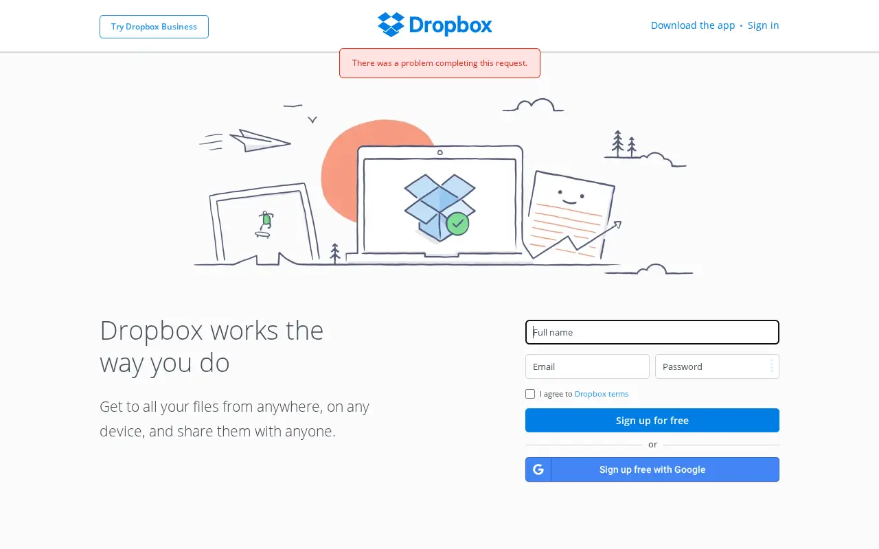 dropbox.com in 2016
