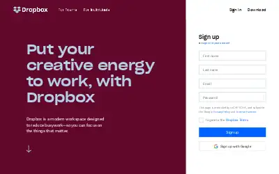 dropbox.com in 2019