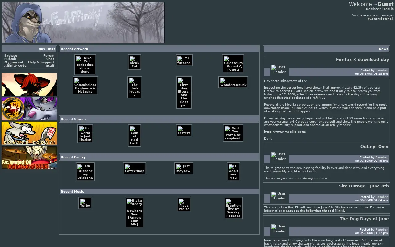 furaffinity.net on July 1, 2008