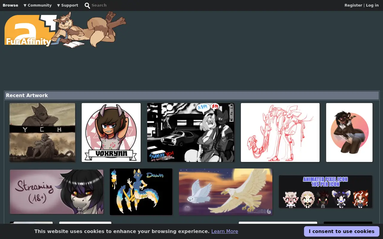 furaffinity.net on June 30, 2018