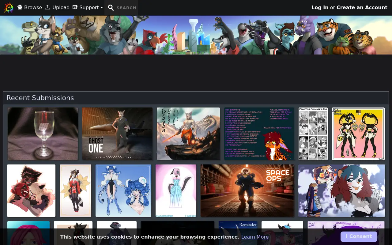 furaffinity.net on July 1, 2022
