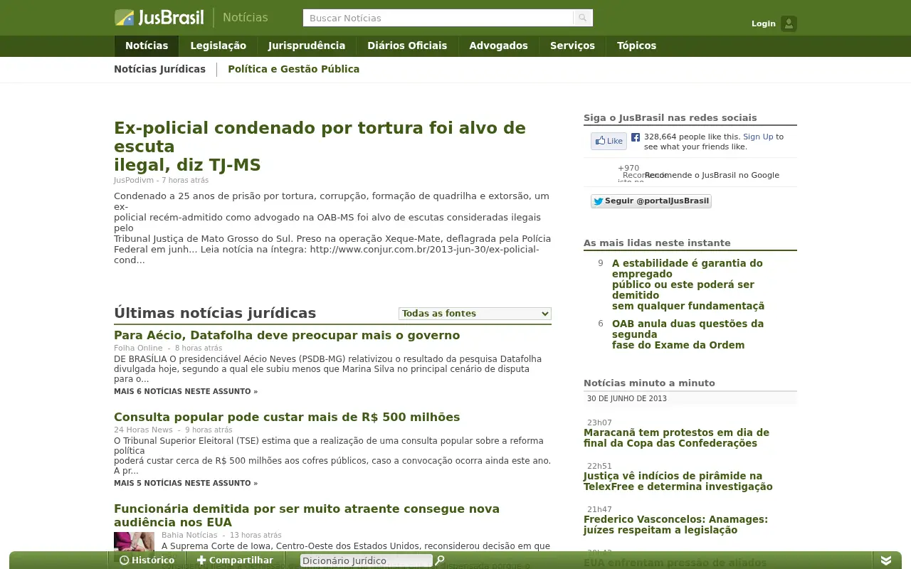 jusbrasil.com.br in 2013