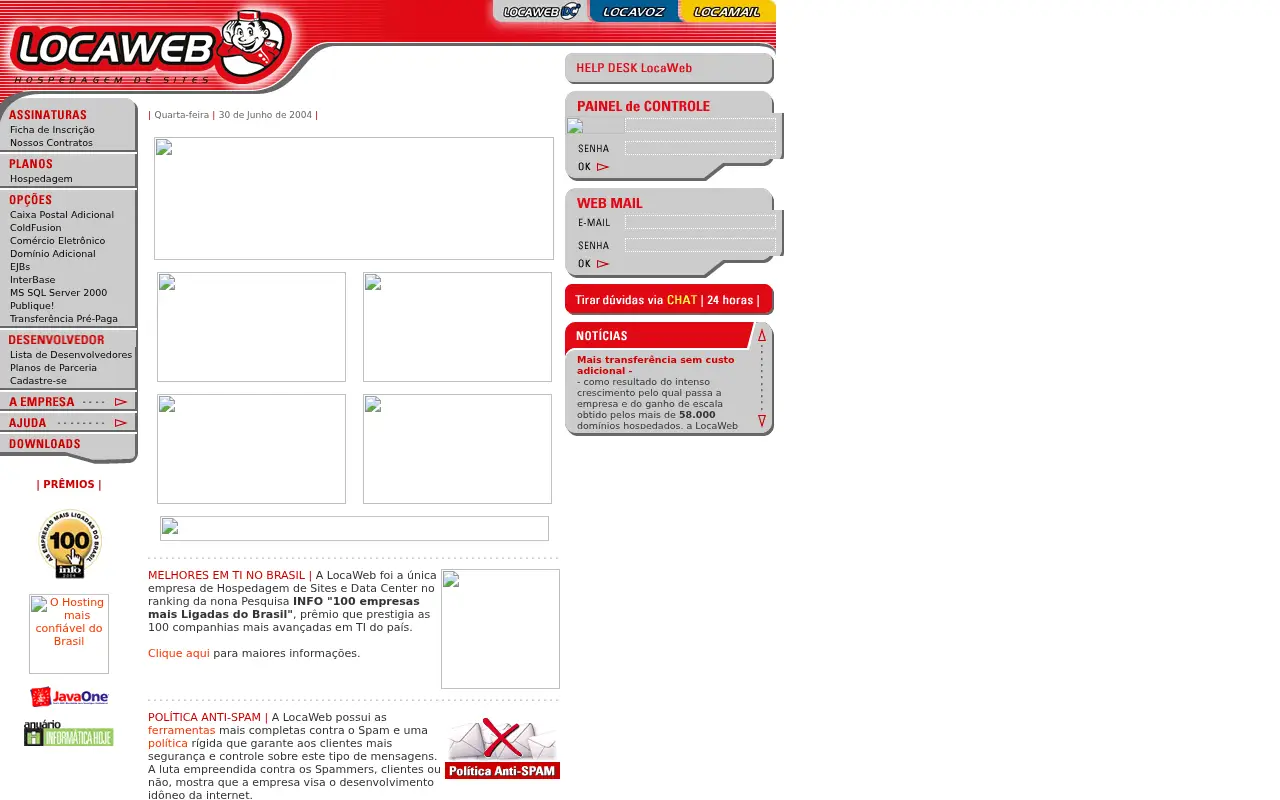 locaweb.com.br in 2004