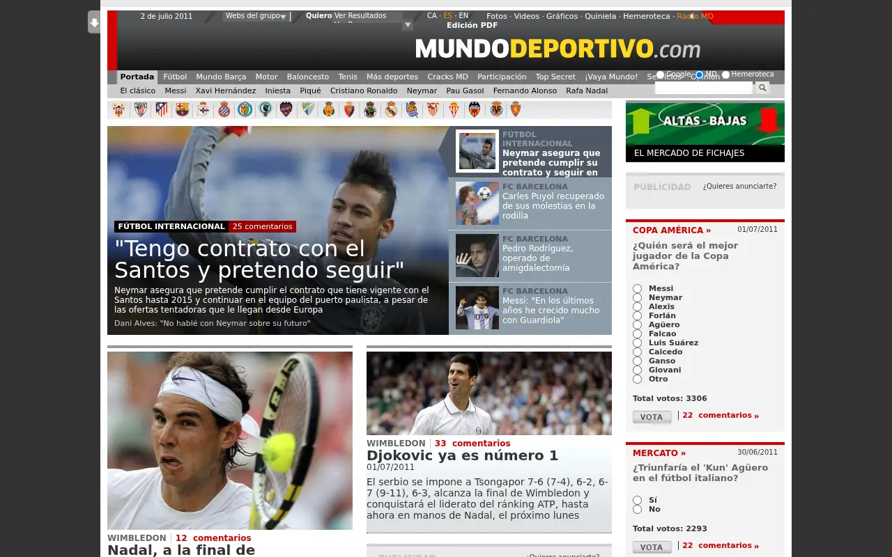 mundodeportivo.com on July 2, 2011