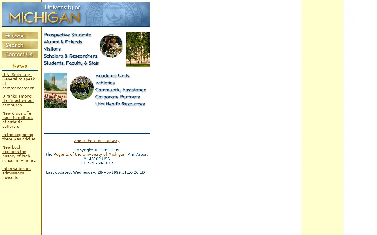 umich.edu in 1999