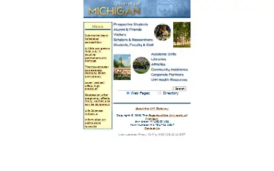 umich.edu in 2001