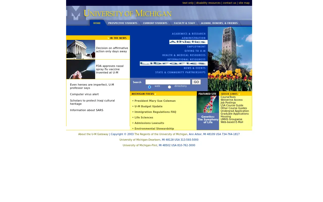 umich.edu in 2003