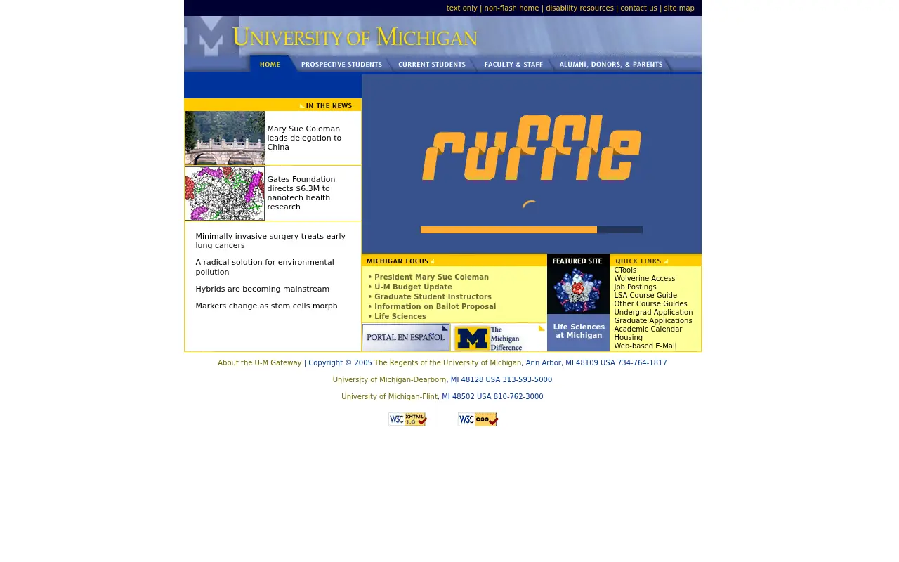 umich.edu in 2005
