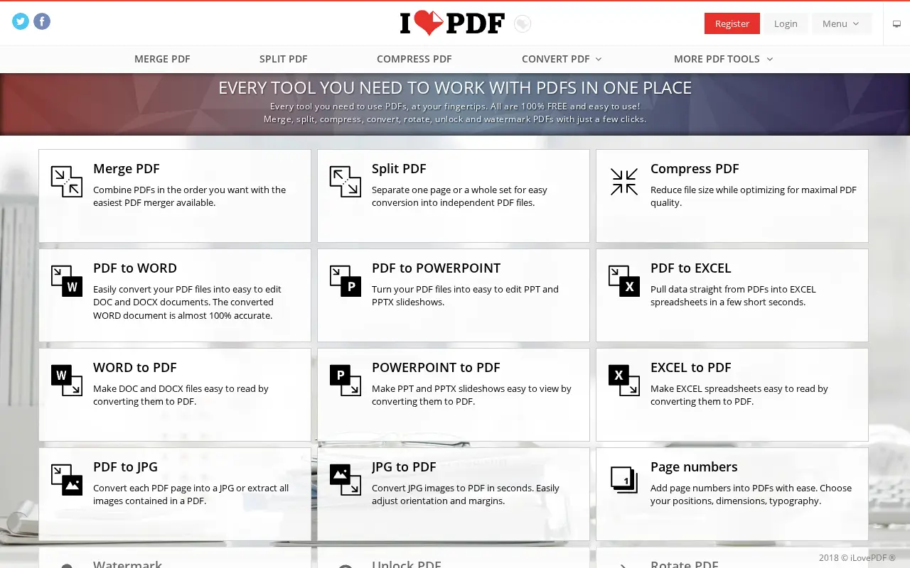 ilovepdf.com in 2018