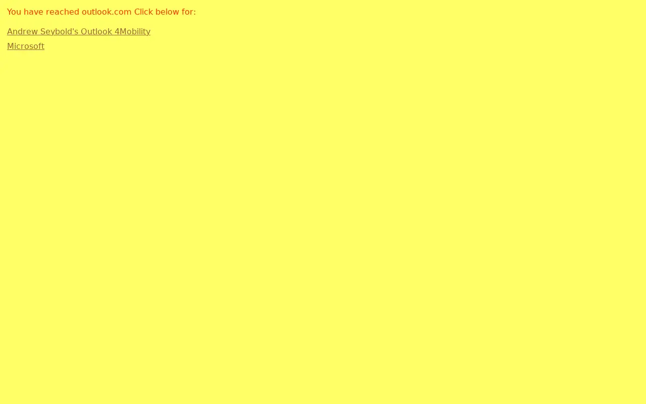 outlook.com in 2004