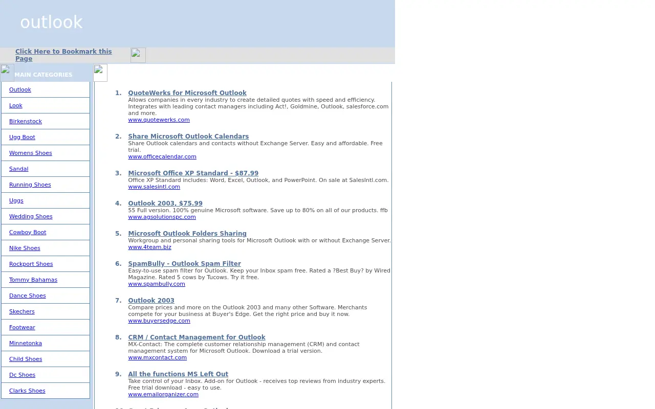 outlook.com in 2005
