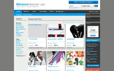 behance.net in 2008