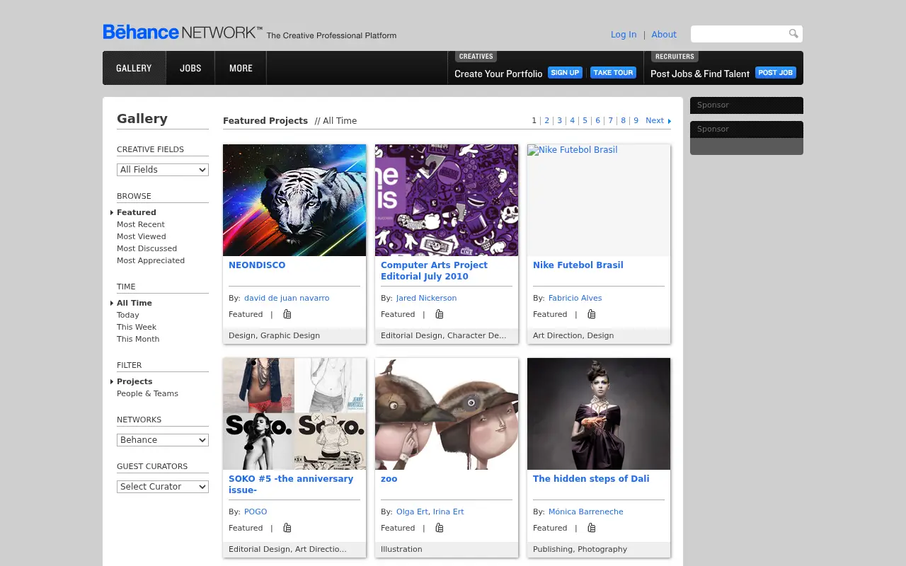 behance.net in 2010