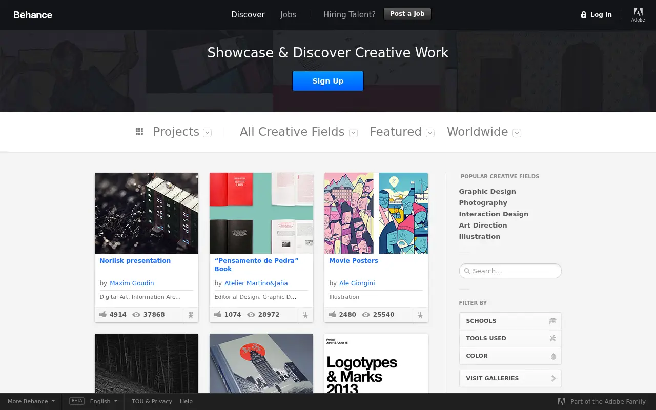 behance.net in 2015