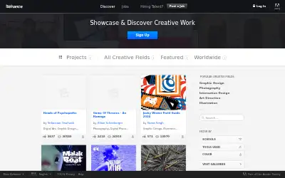 behance.net in 2016