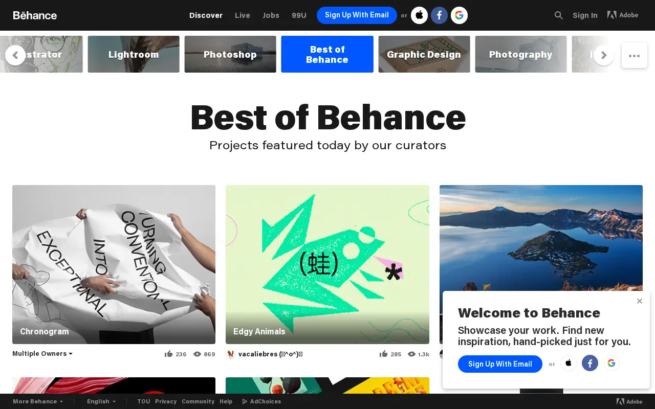 behance.net in 2020