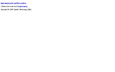 spotify.com in 2008
