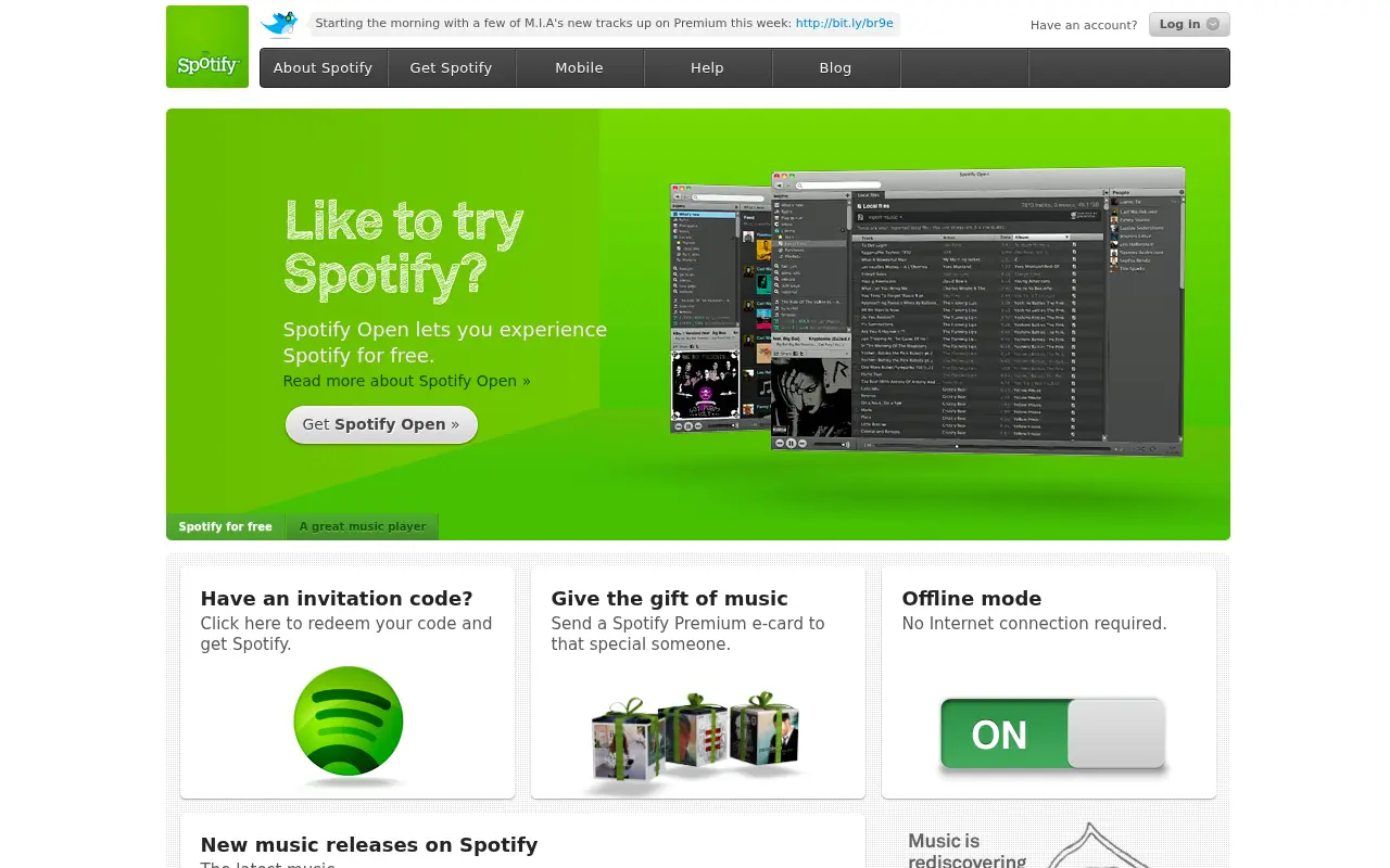 spotify.com on July 7, 2010