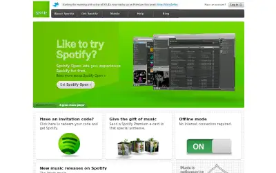 spotify.com in 2010
