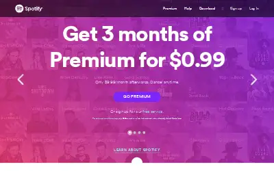 spotify.com in 2016