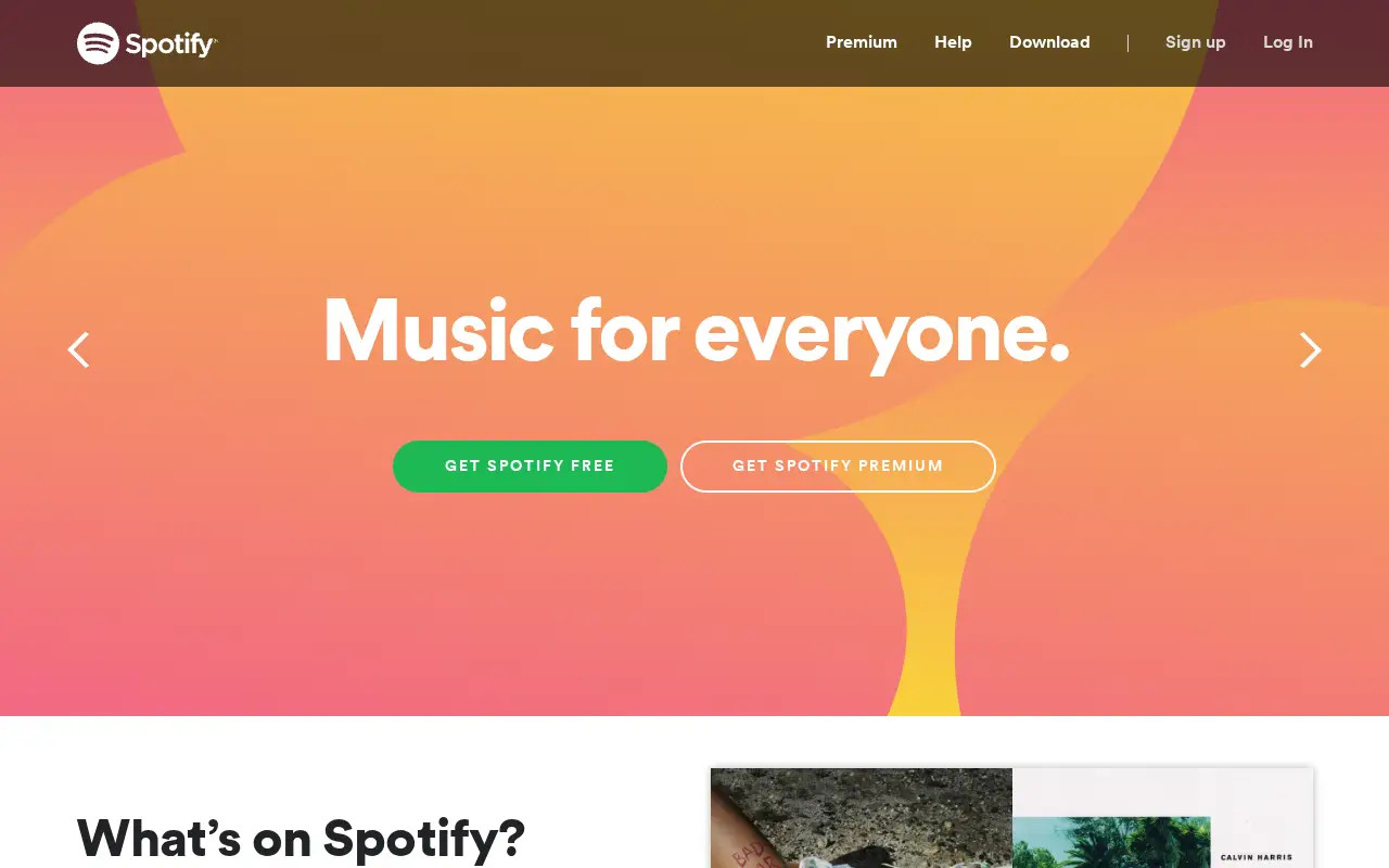 spotify.com in 2017