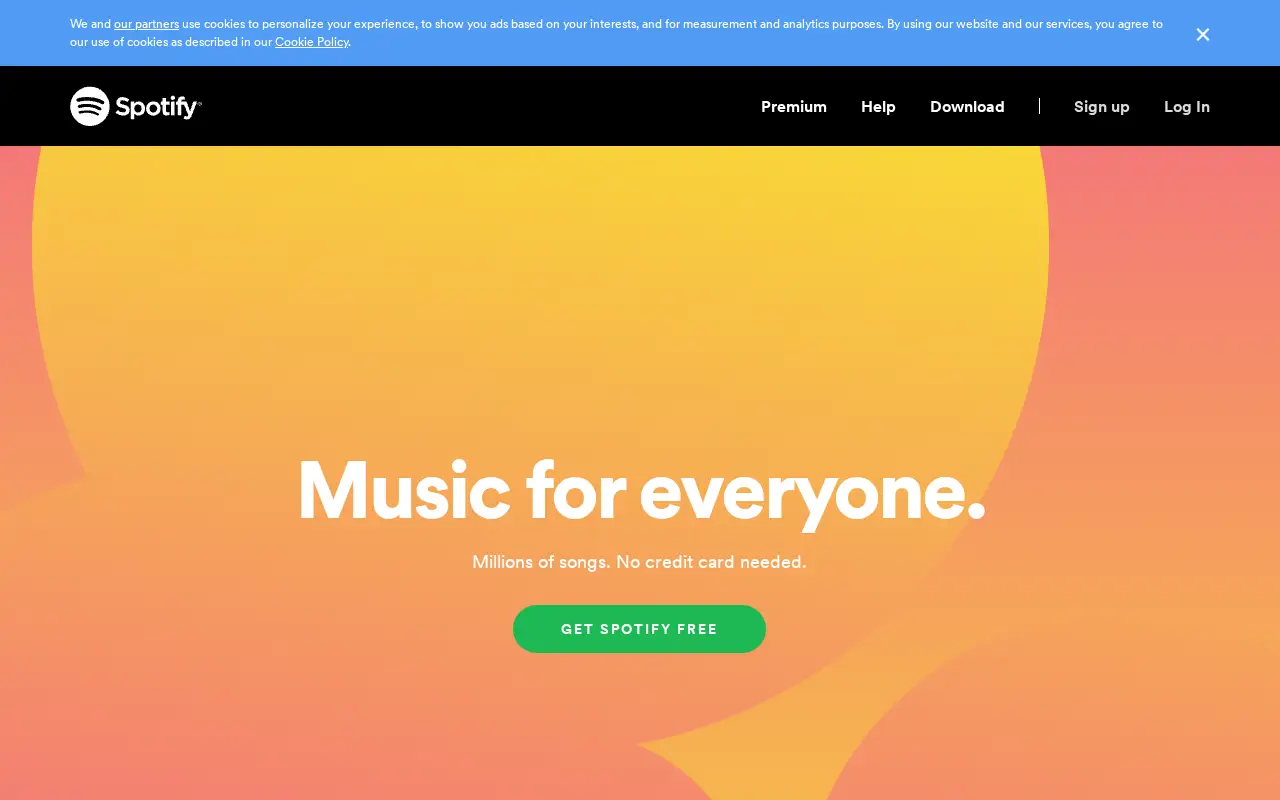 spotify.com in 2020