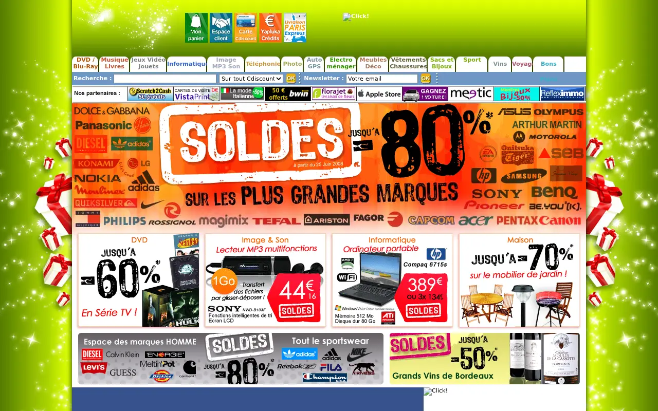 cdiscount.com on July 1, 2008