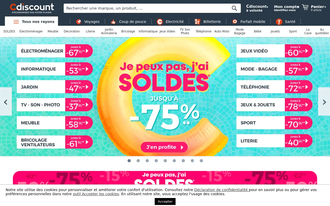 cdiscount.com on July 1, 2019