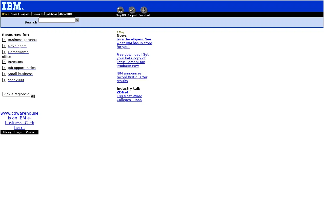 ibm.com on May 2, 1999