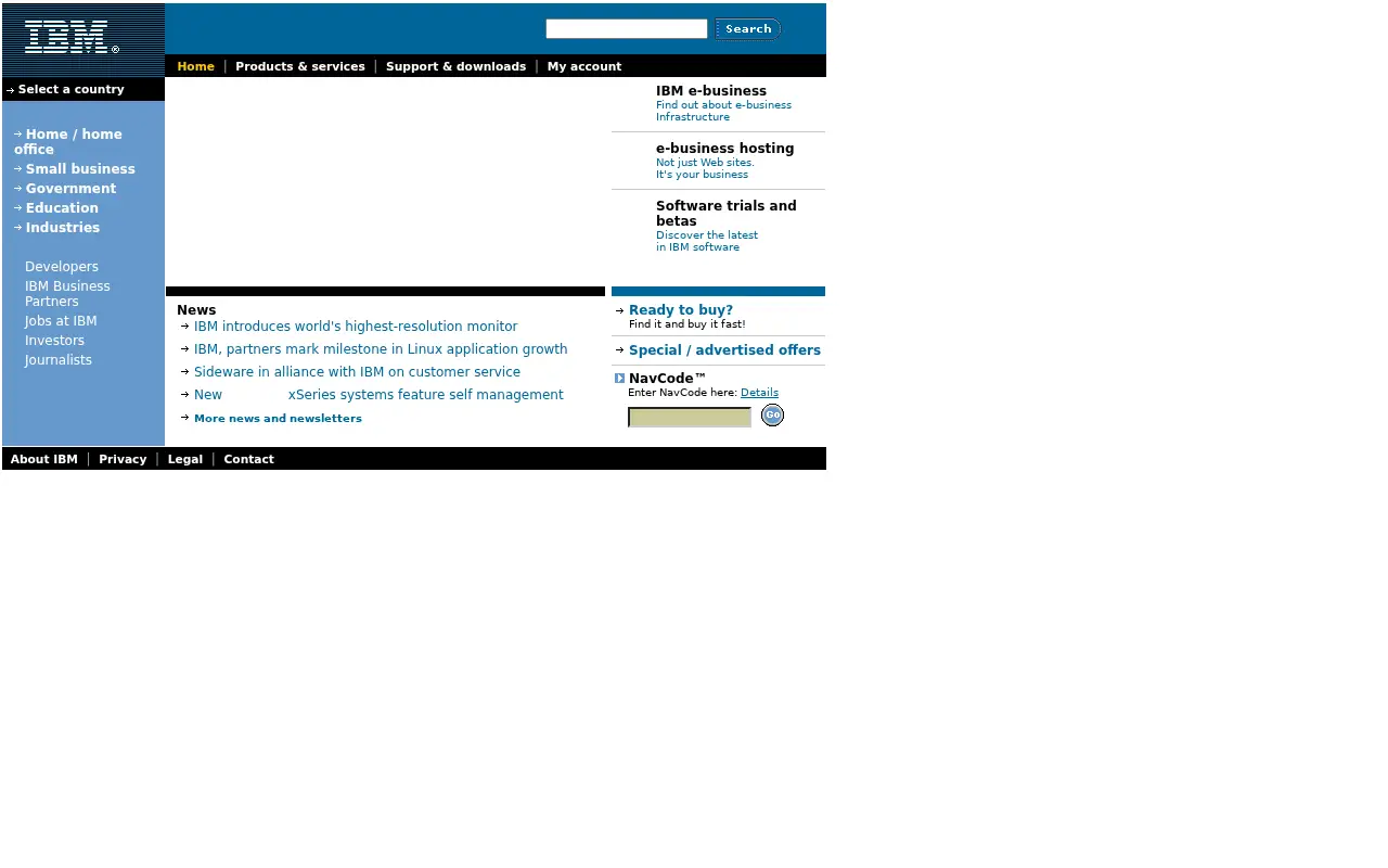 ibm.com on July 1, 2001