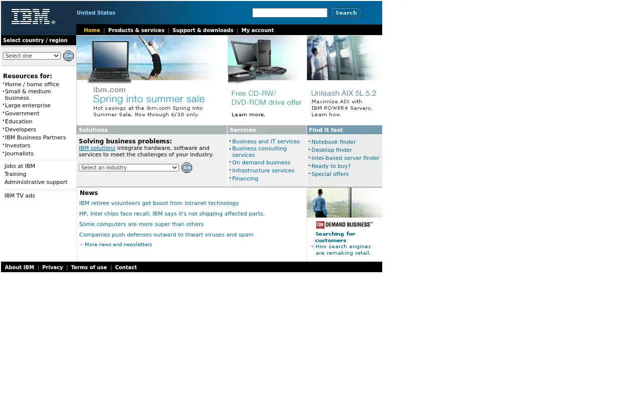ibm.com on June 30, 2004
