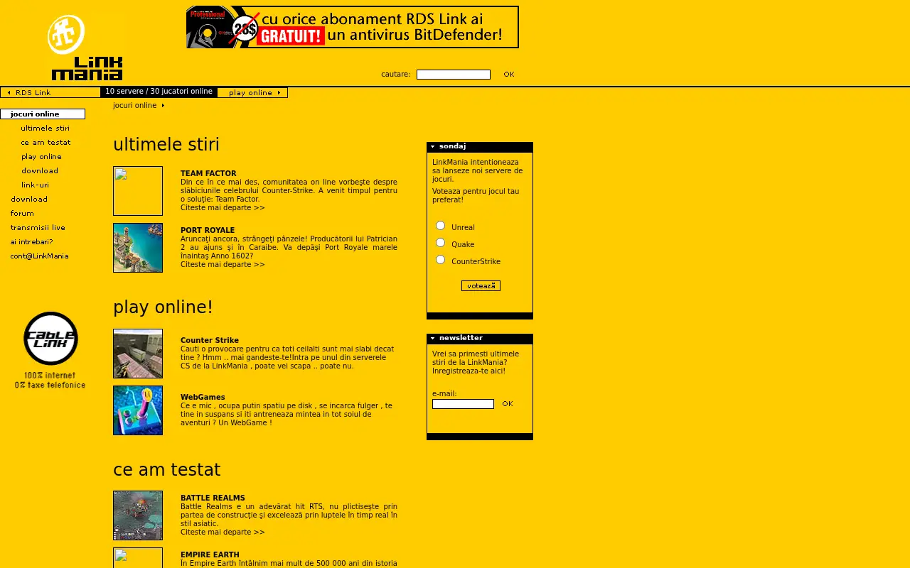 linkmania.ro in 2002