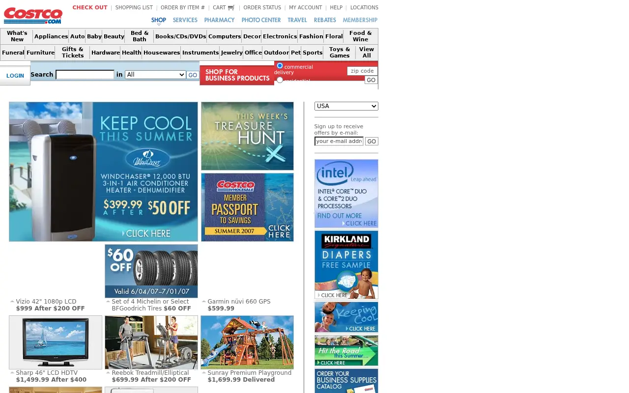 costco.com on July 1, 2007