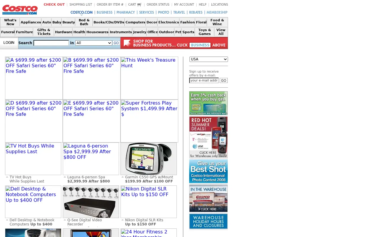 costco.com on July 2, 2008