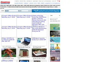 costco.com in 2010