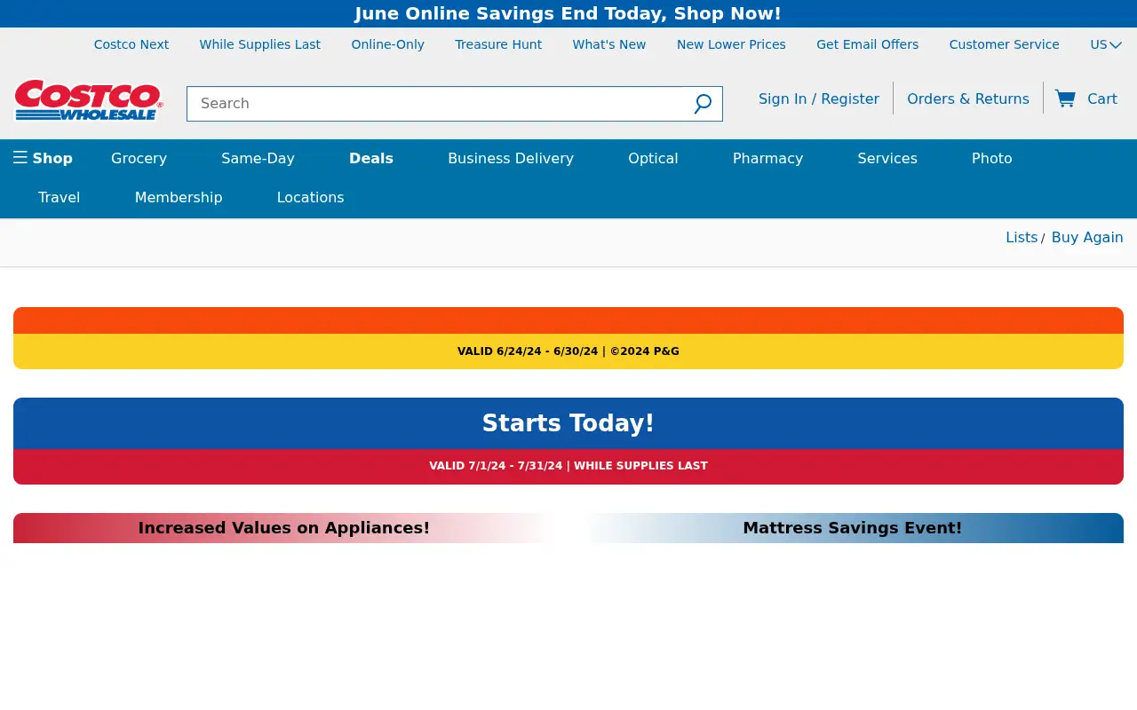 costco.com in 2024