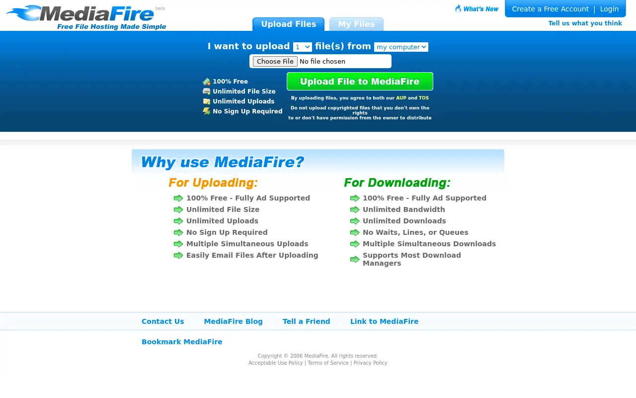 mediafire.com on October 30, 2006
