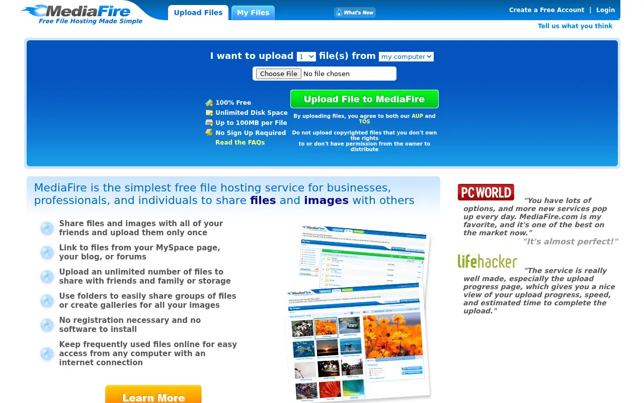 mediafire.com on July 6, 2007
