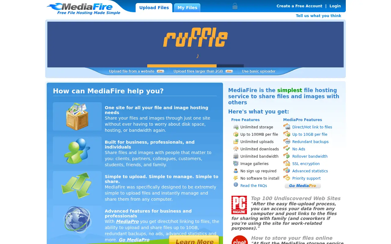 mediafire.com on June 30, 2009